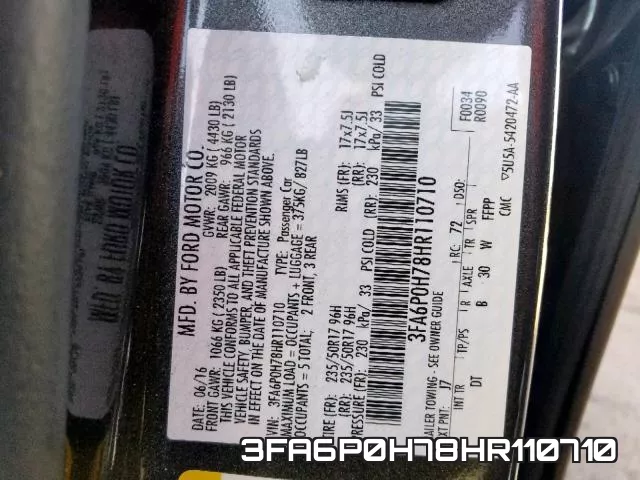 3FA6P0H78HR110710 фото 2