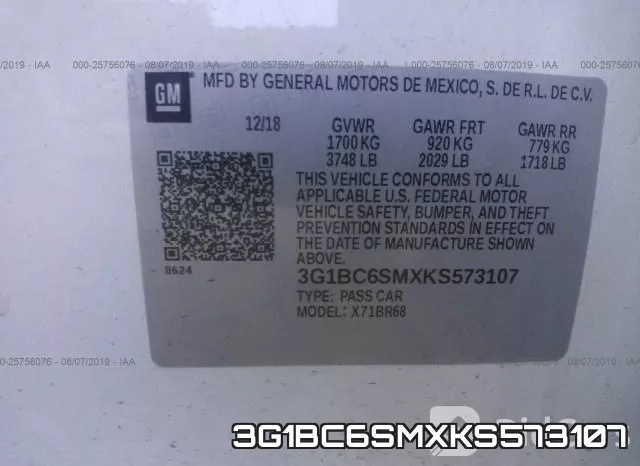 3G1BC6SMXKS573107 фото 10