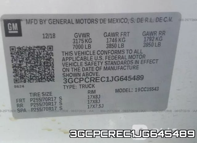 3GCPCREC1JG645489 фото 10