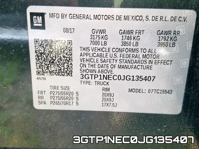 3GTP1NEC0JG135407 фото 2