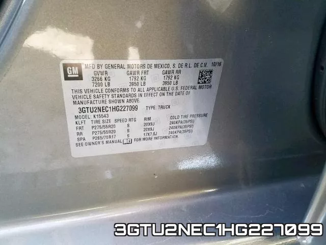 3GTU2NEC1HG227099 фото 2