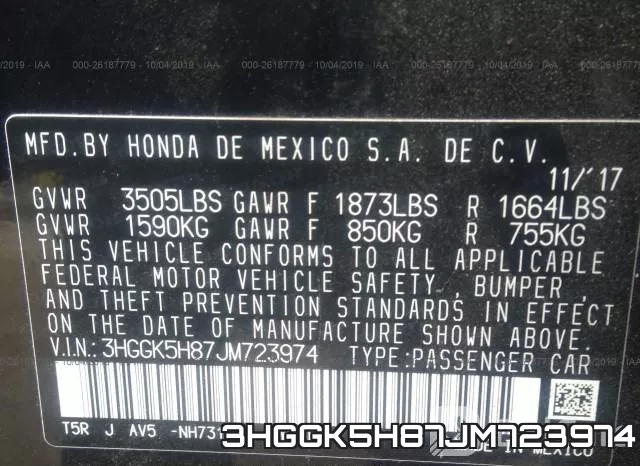 3HGGK5H87JM723974 фото 10