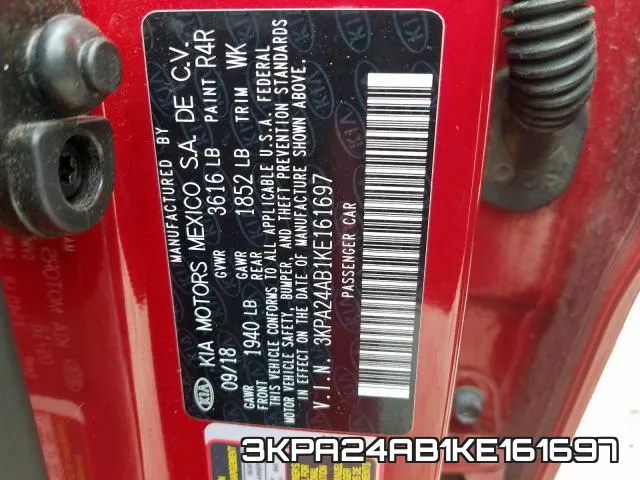 3KPA24AB1KE161697 фото 2