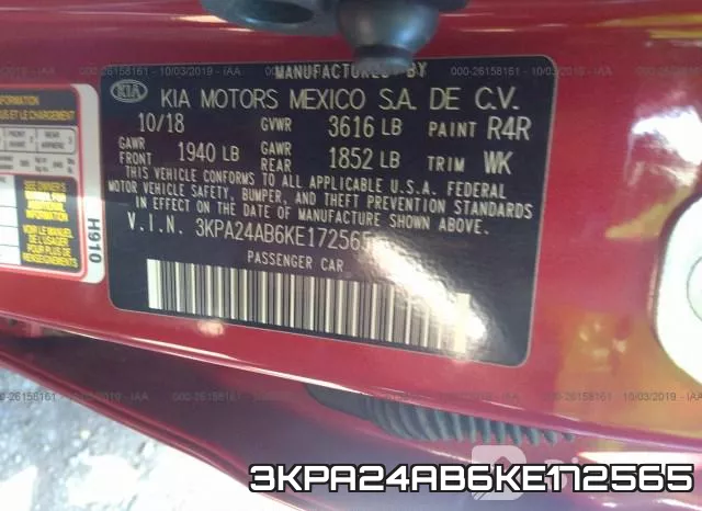 3KPA24AB6KE172565 фото 10