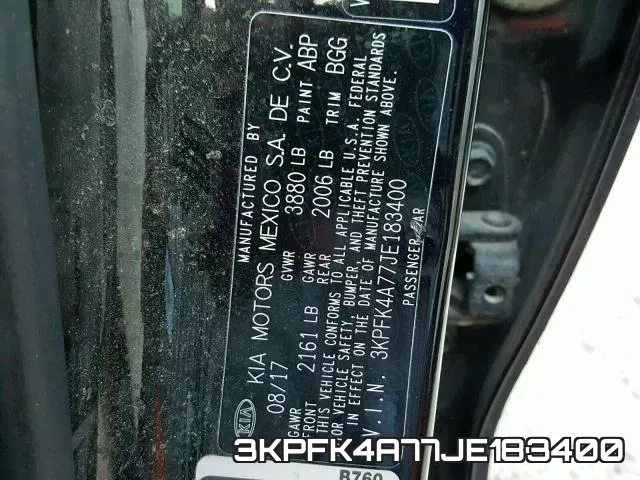 3KPFK4A77JE183400 фото 2