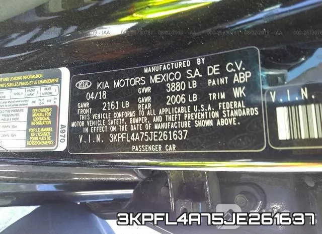 3KPFL4A75JE261637 фото 10