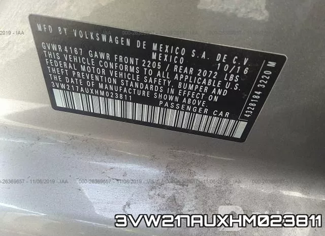 3VW217AUXHM023811 фото 10