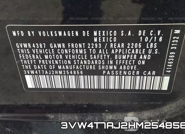 3VW4T7AJ2HM254856 фото 10