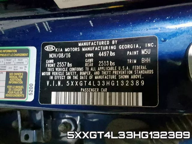 5XXGT4L33HG132389 фото 2