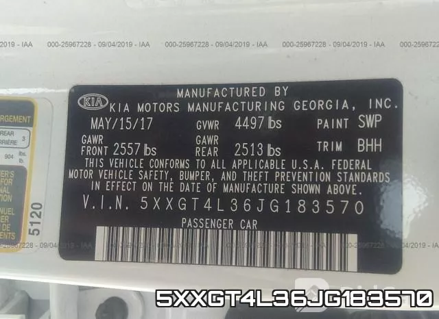 5XXGT4L36JG183570 фото 10
