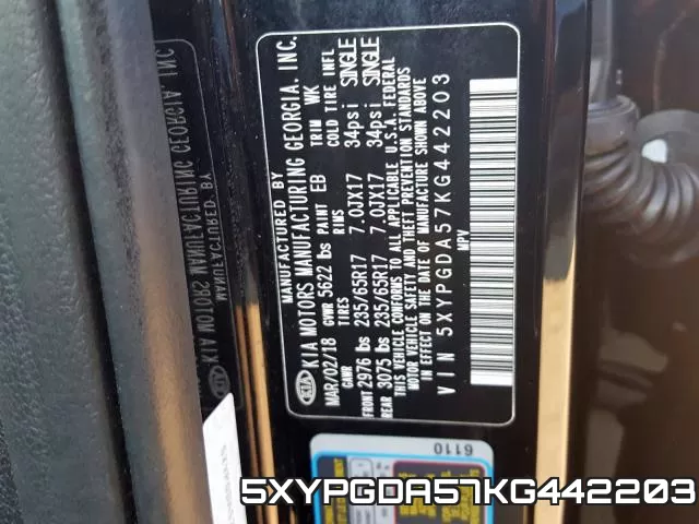 5XYPGDA57KG442203 фото 2