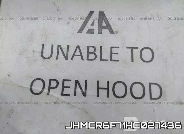 JHMCR6F71HC027436 фото 2