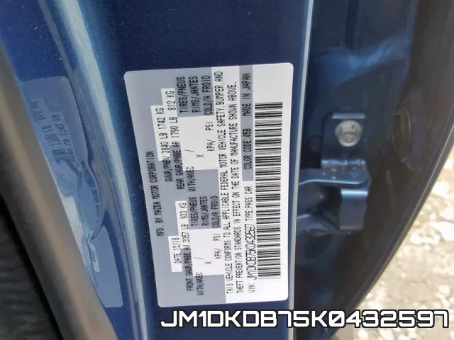 JM1DKDB75K0432597 фото 2
