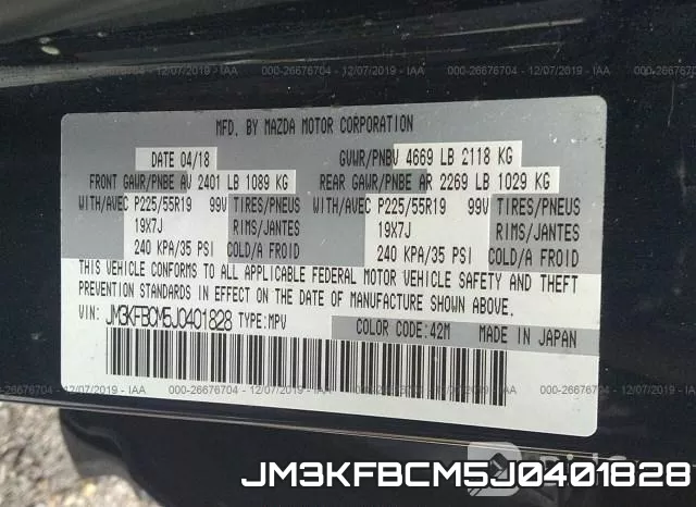 JM3KFBCM5J0401828 фото 10