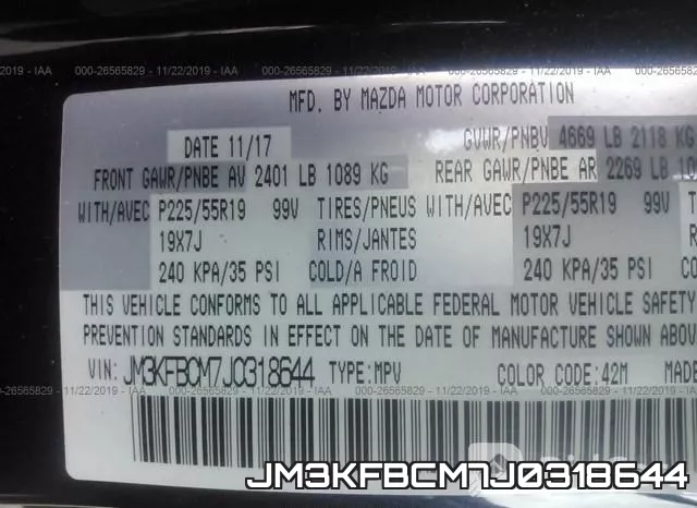 JM3KFBCM7J0318644 фото 10