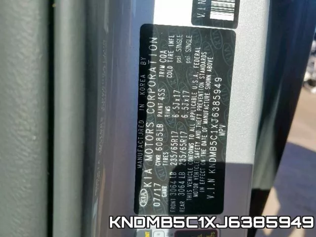 KNDMB5C1XJ6385949 фото 2