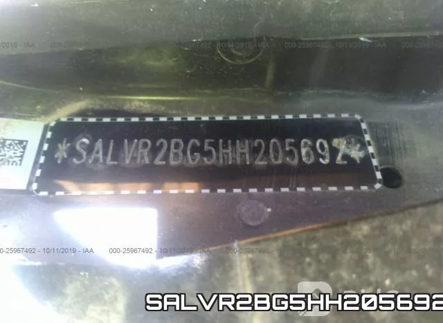 SALVR2BG5HH205692 фото 10