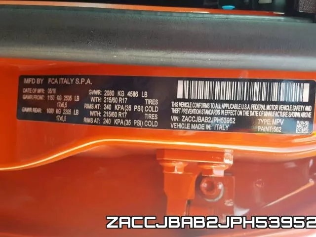 ZACCJBAB2JPH53952 фото 2
