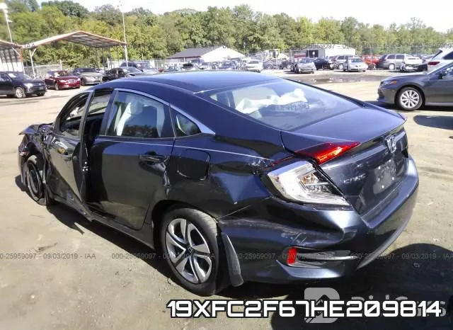 19XFC2F67HE209814 фото 4