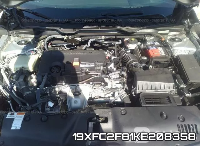 19XFC2F81KE208358 фото 2