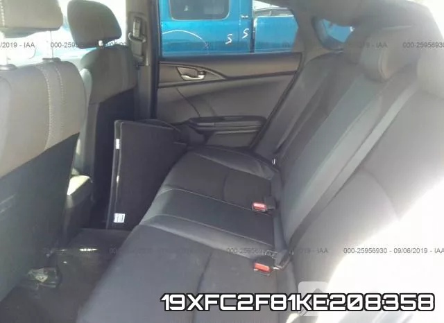 19XFC2F81KE208358 фото 9