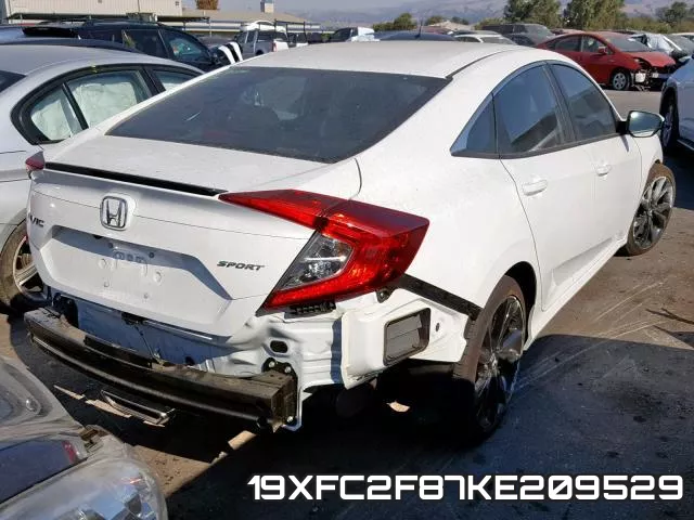 19XFC2F87KE209529 фото 5