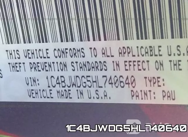 1C4BJWDG5HL740640 фото 10