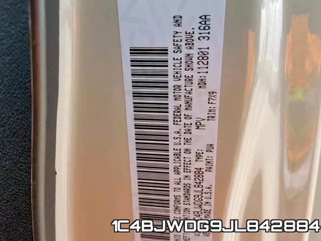 1C4BJWDG9JL842884 фото 2