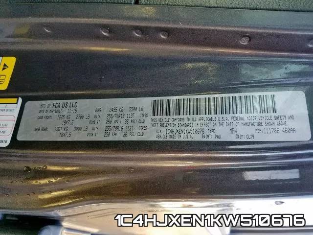 1C4HJXEN1KW510676 фото 2