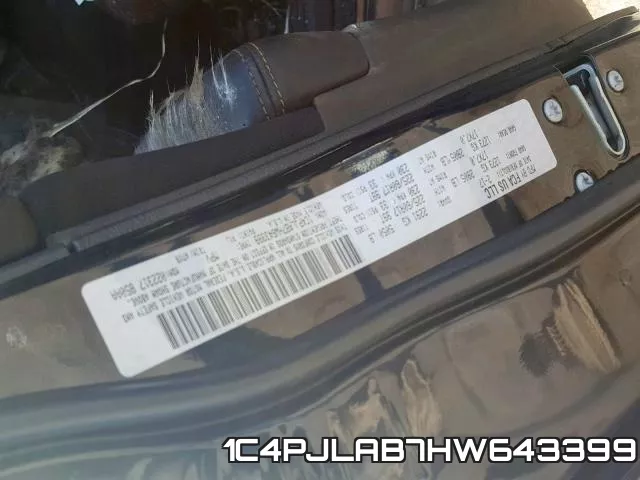 1C4PJLAB7HW643399 фото 2