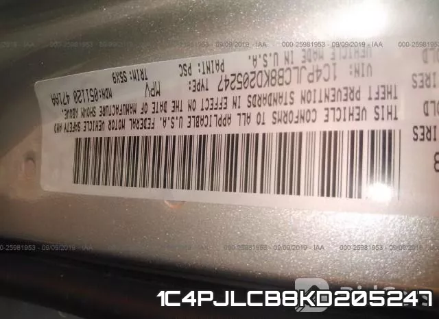 1C4PJLCB8KD205247 фото 10