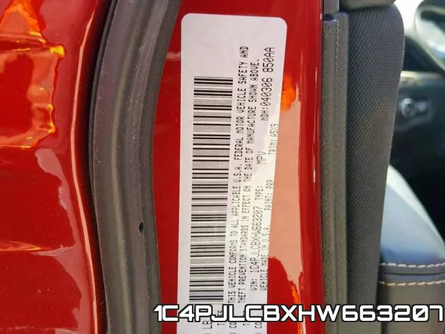 1C4PJLCBXHW663207 фото 2