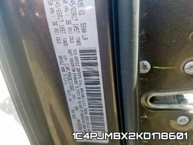 1C4PJMBX2KD178601 фото 2