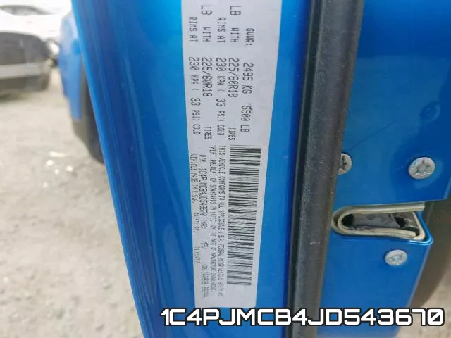 1C4PJMCB4JD543670 фото 2