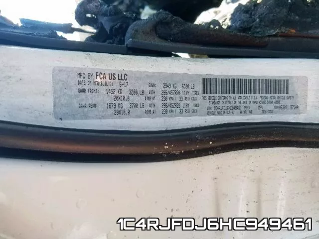 1C4RJFDJ6HC949461 фото 2