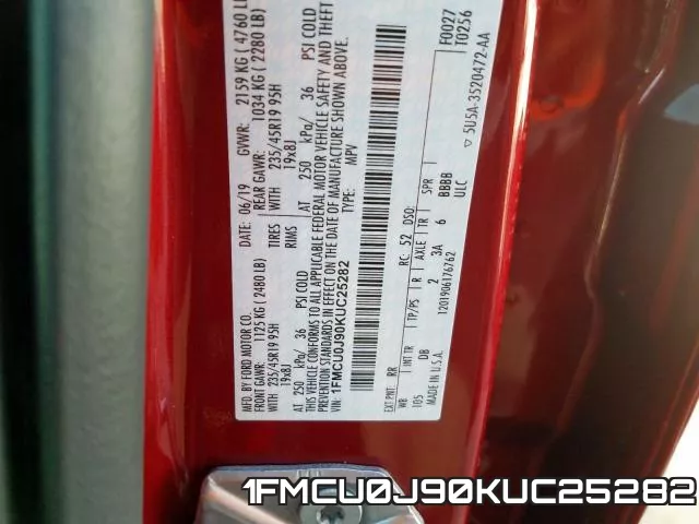 1FMCU0J90KUC25282 фото 2