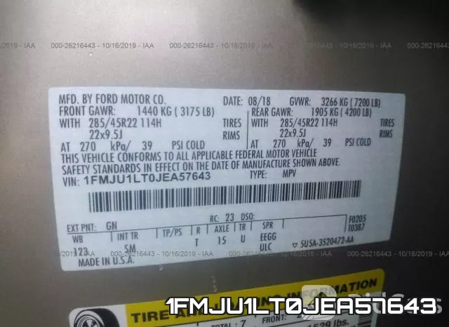 1FMJU1LT0JEA57643 фото 10