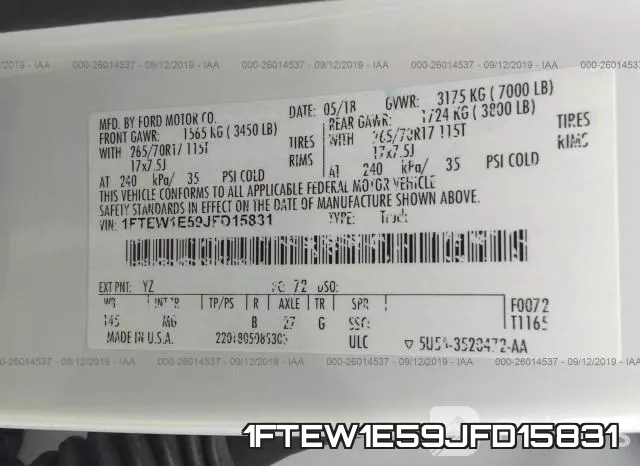 1FTEW1E59JFD15831 фото 10