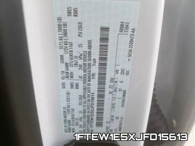 1FTEW1E5XJFD15613 фото 2