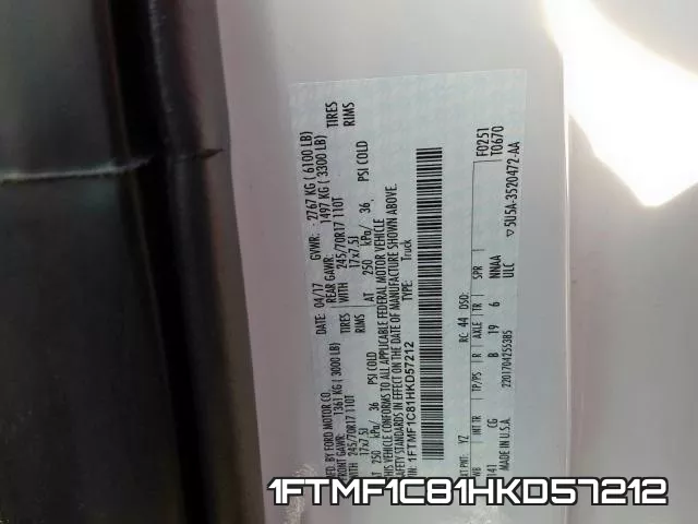 1FTMF1C81HKD57212 фото 2