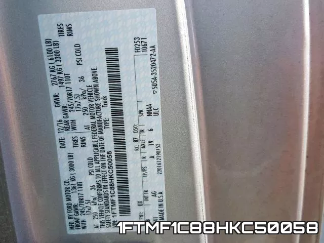 1FTMF1C88HKC50058 фото 2