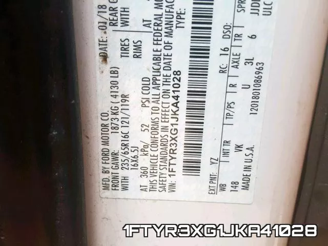 1FTYR3XG1JKA41028 фото 2
