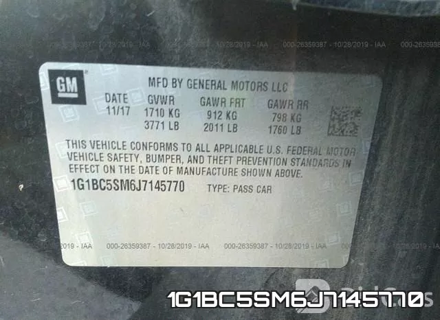 1G1BC5SM6J7145770 фото 10