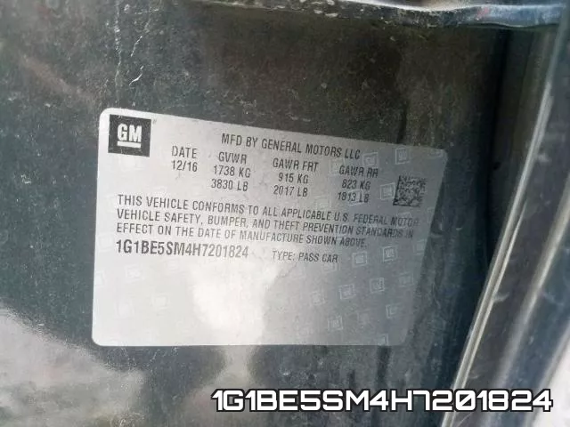1G1BE5SM4H7201824 фото 2