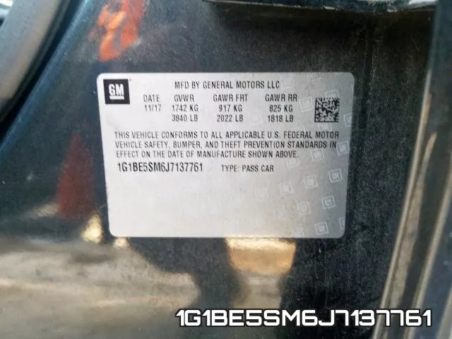 1G1BE5SM6J7137761 фото 2