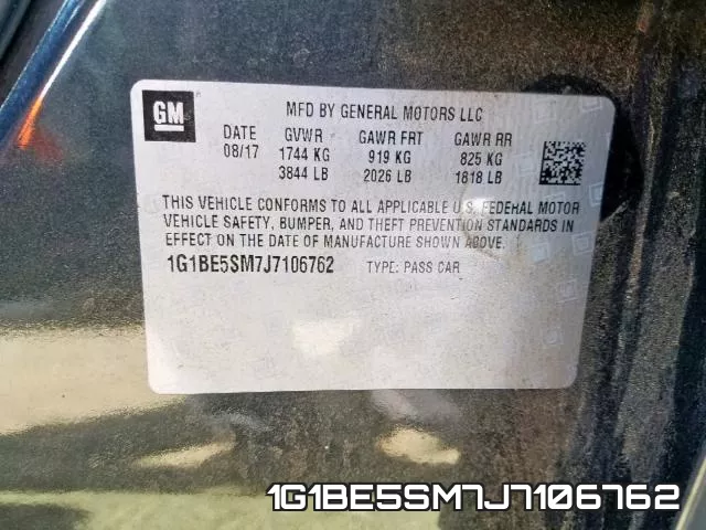 1G1BE5SM7J7106762 фото 2