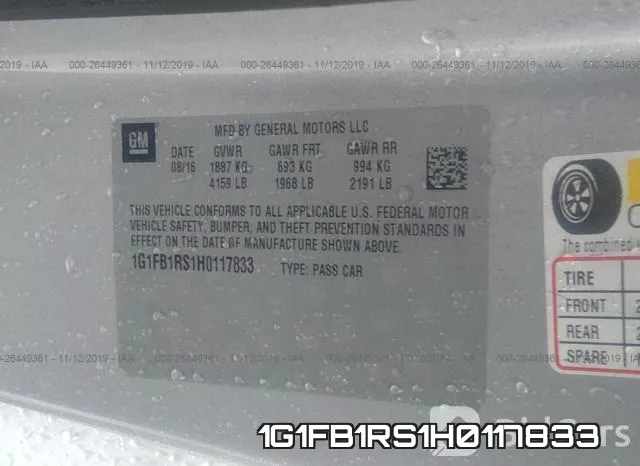 1G1FB1RS1H0117833 фото 10