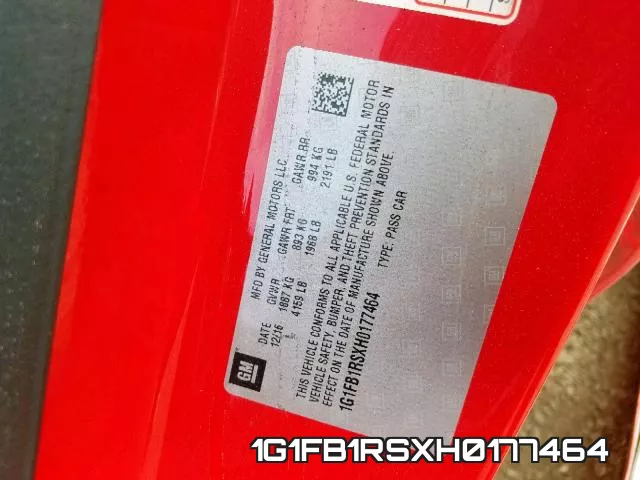 1G1FB1RSXH0177464 фото 2