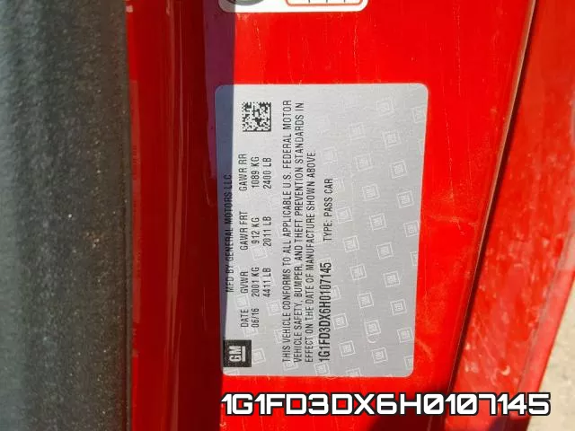 1G1FD3DX6H0107145 фото 2