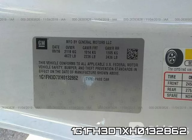 1G1FH3D7XH0132862 фото 10